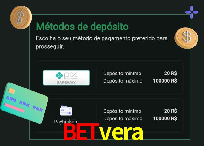 O cassino betvera oferece uma grande variedade de métodos de pagamento